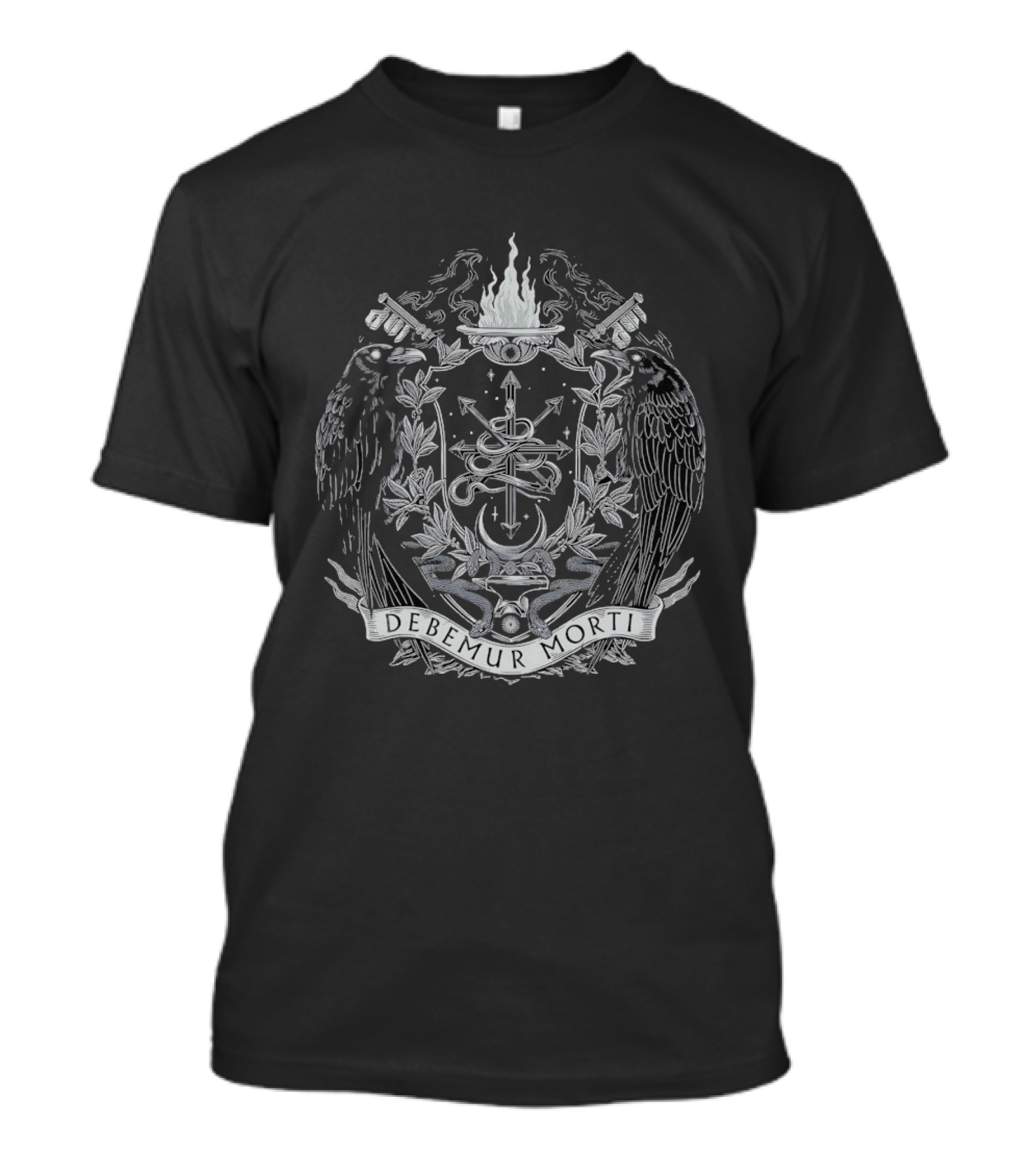 Debemur Morti Crest Ravens Snake Fire T-Shirt