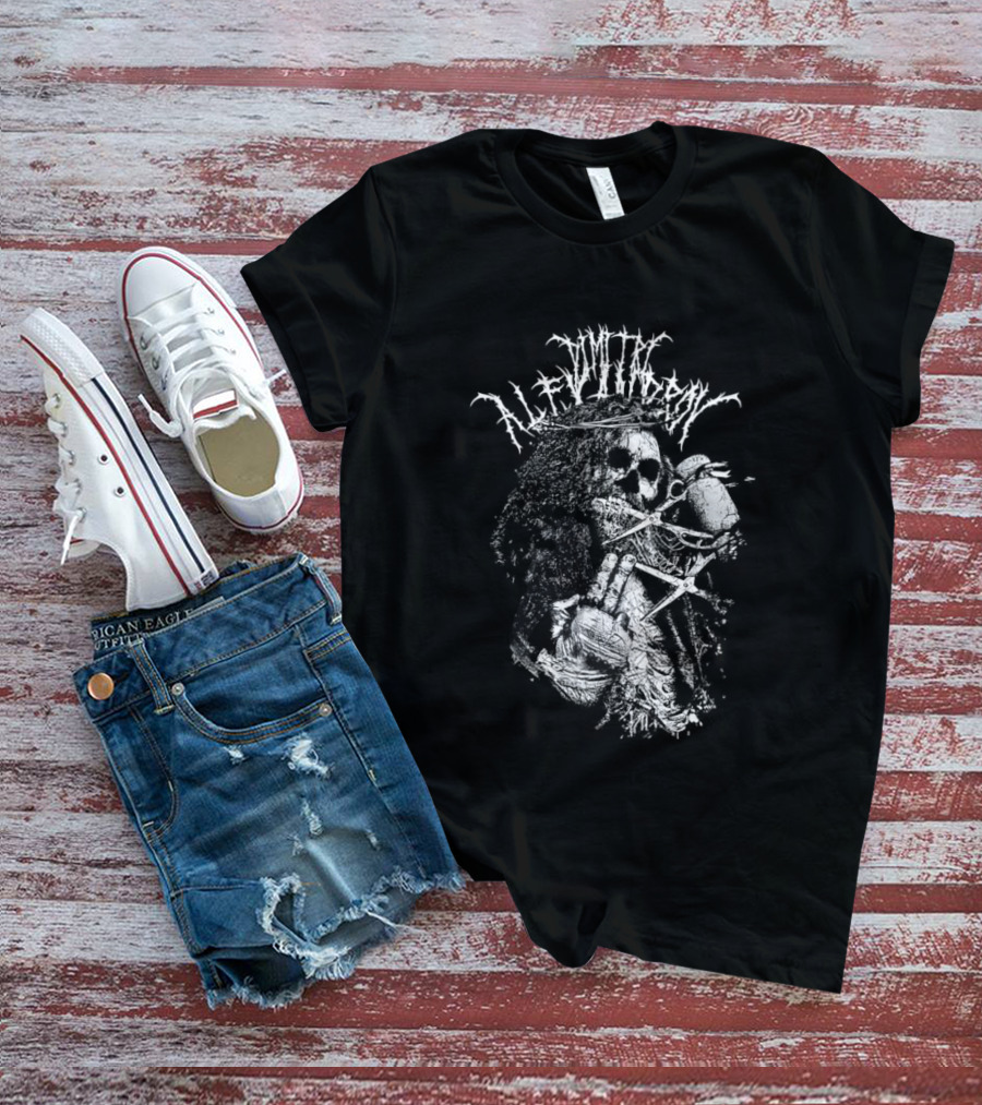 Dimitri Alejandro Skeleton Jesus Hand Drawn T-Shirt