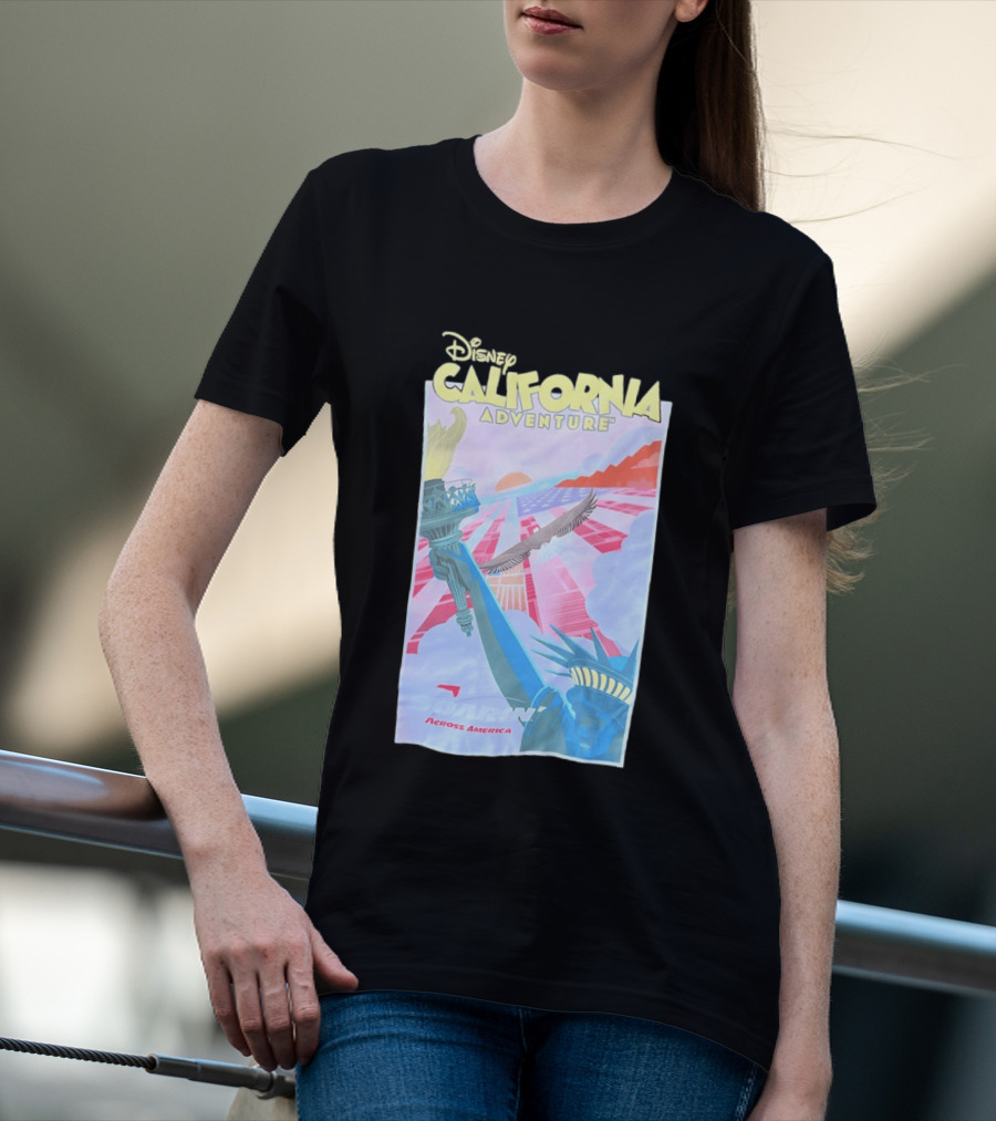Disney California Adventure Park Soarin' Across America Liberty Eagle T-Shirt