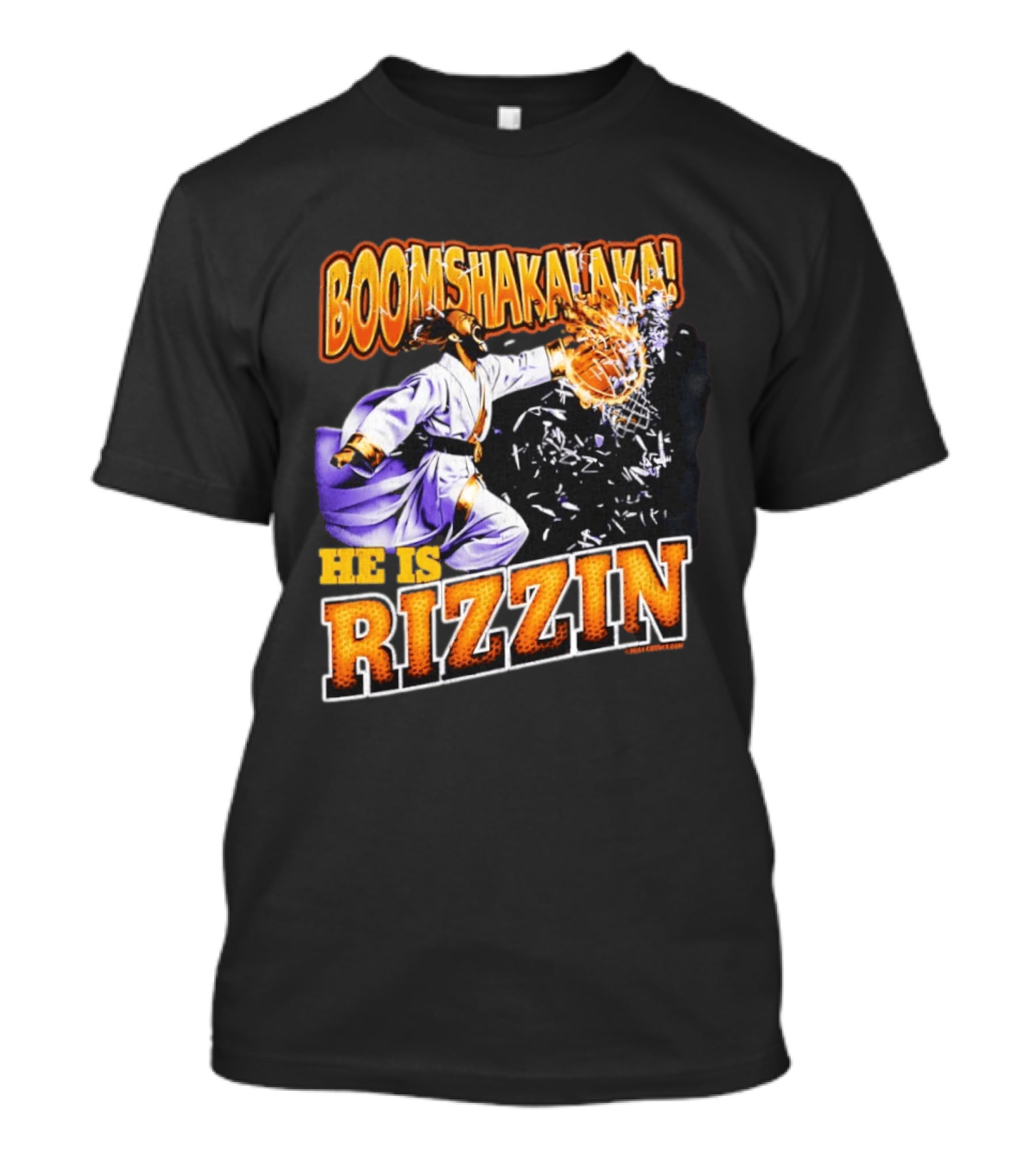 Boomshakalaka He Is Rizzin Jesus Easter Basketball Dunk T-Shirt