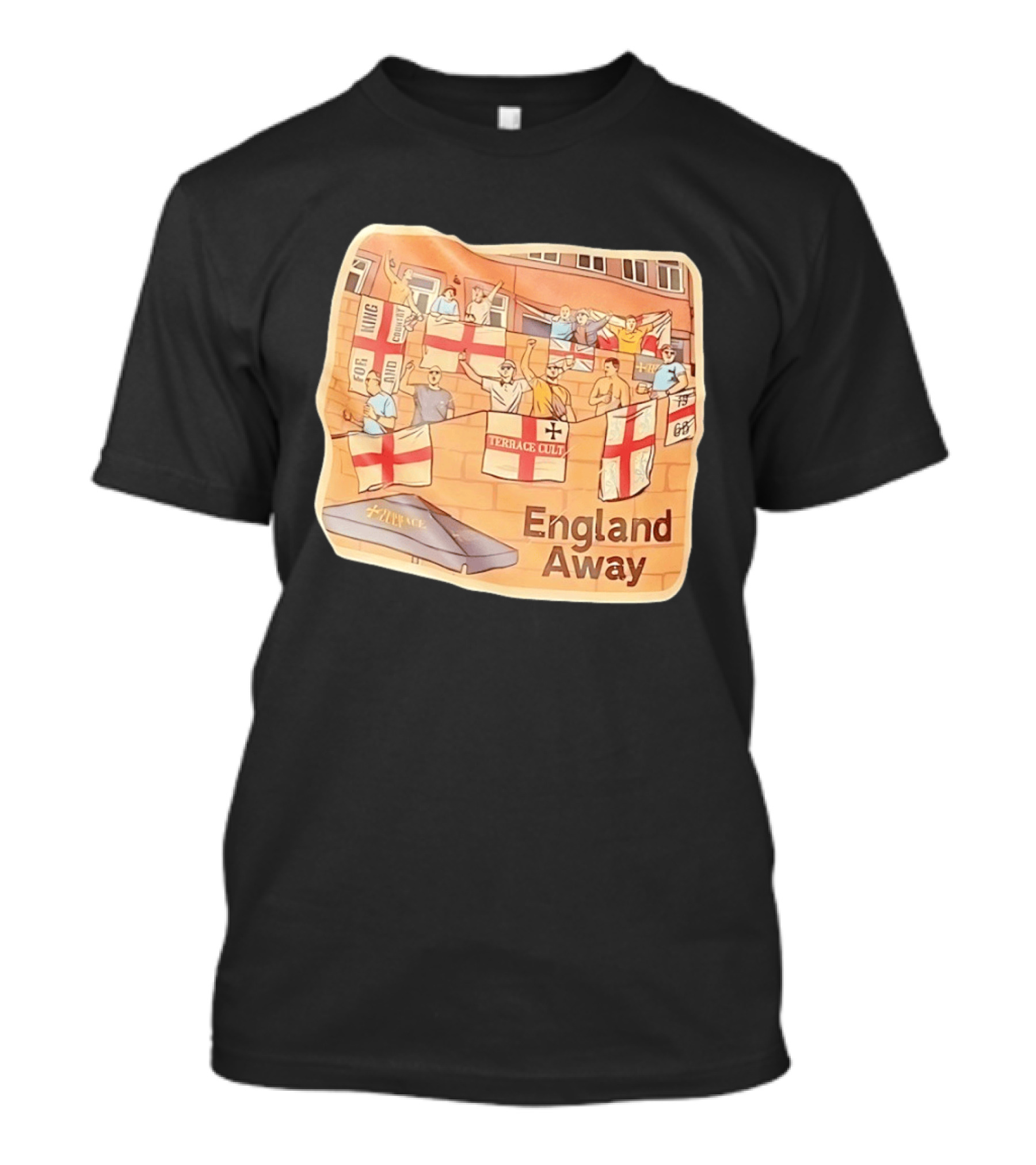 England Away Terrace Cult For King And Country Flag T-Shirt