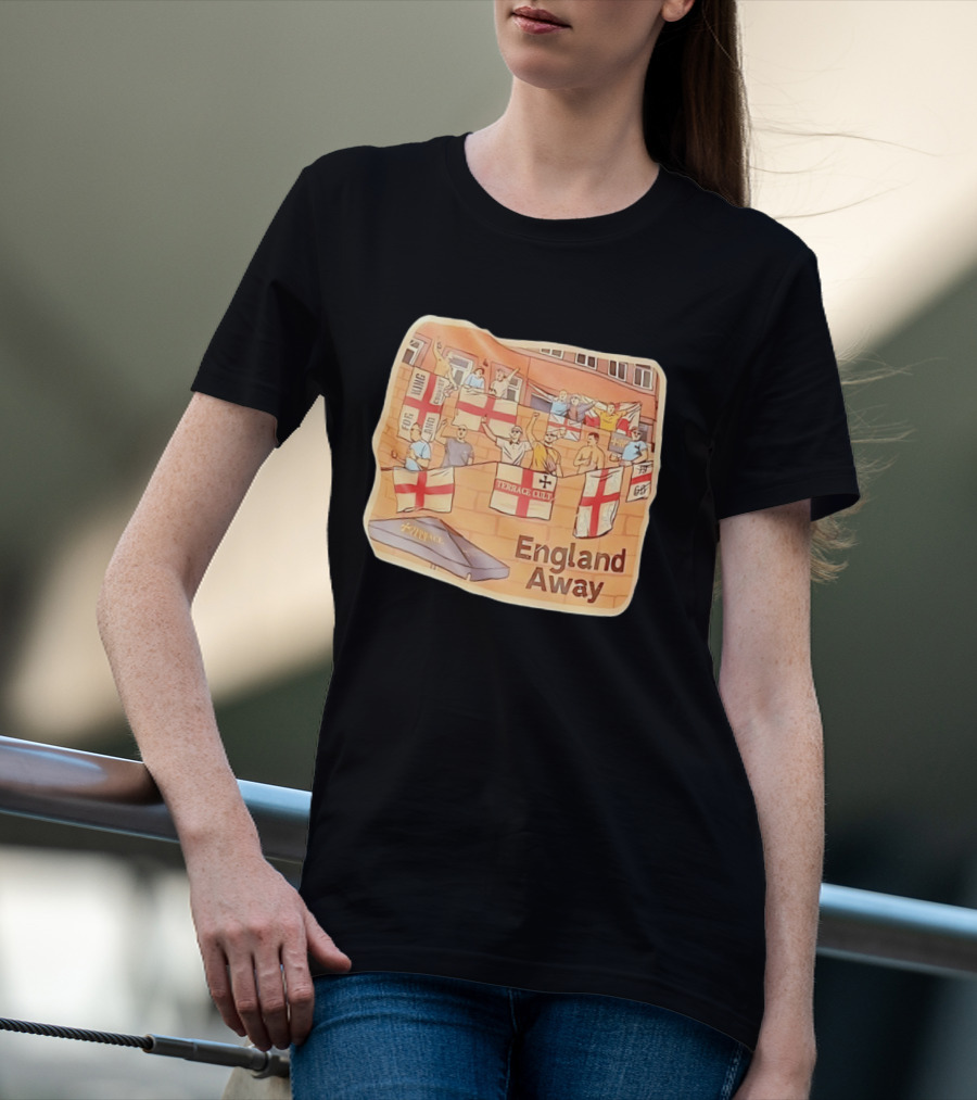England Away Terrace Cult For King And Country Flag T-Shirt