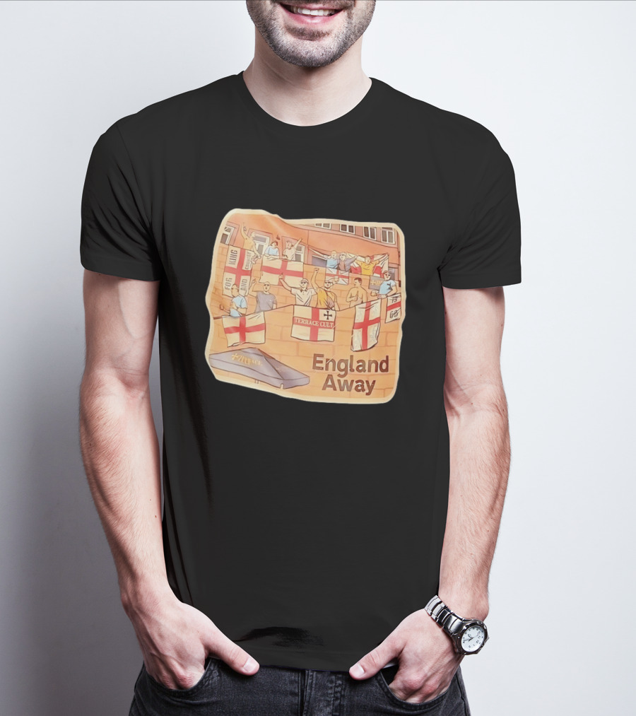 England Away Terrace Cult For King And Country Flag T-Shirt