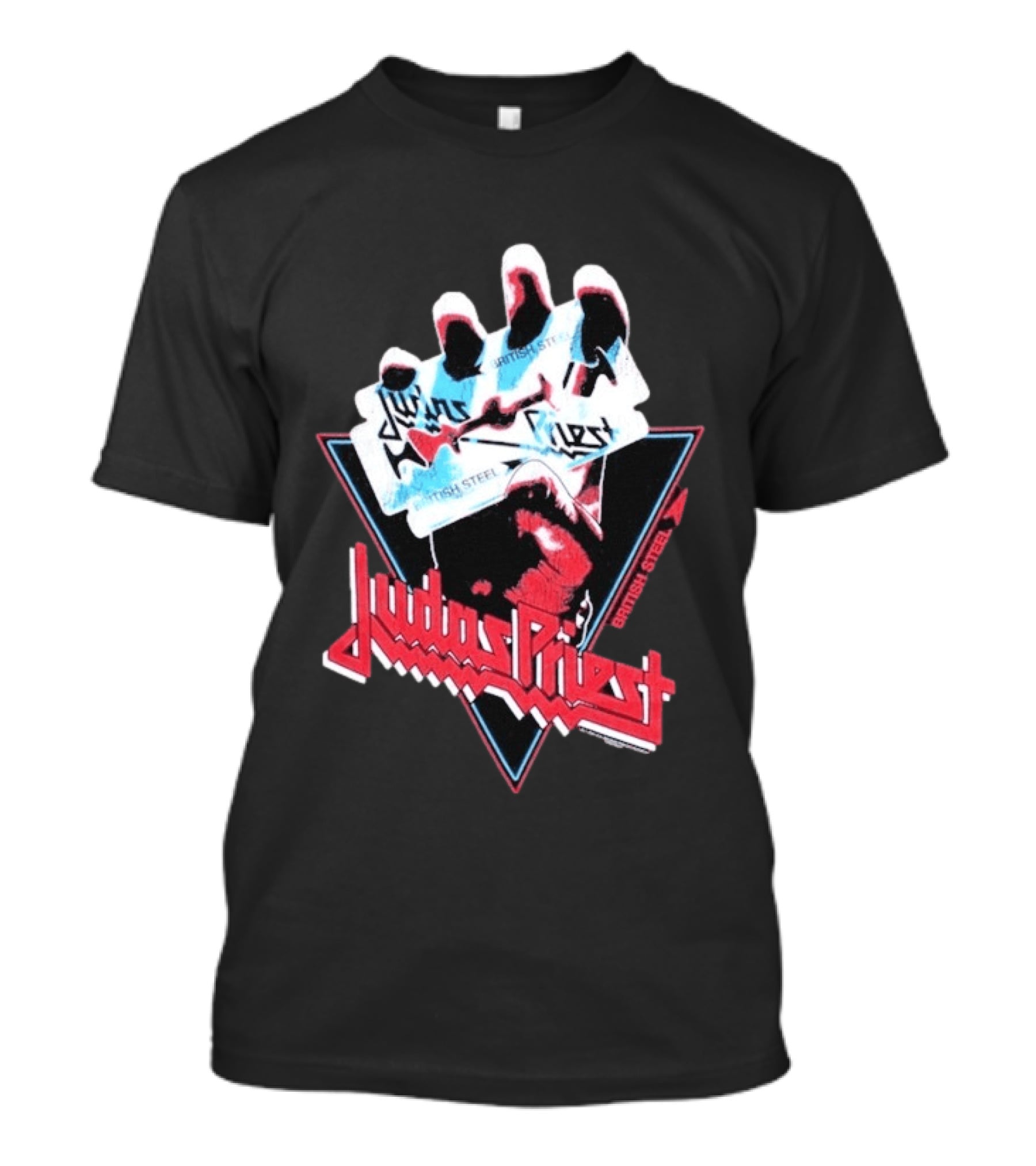 Judas Priest British Steel Hand Triangle Classic Rock T-Shirt