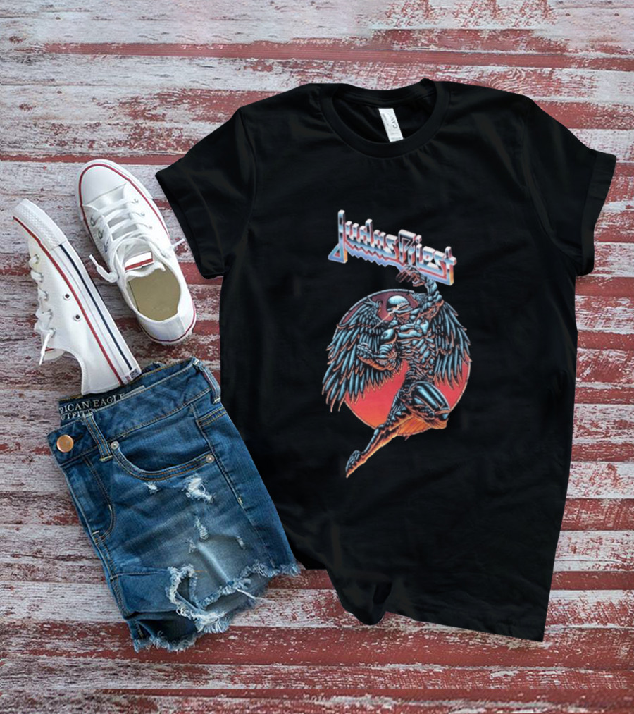 Judas Priest Redeemer Angel Wings Iconic Band T-Shirt