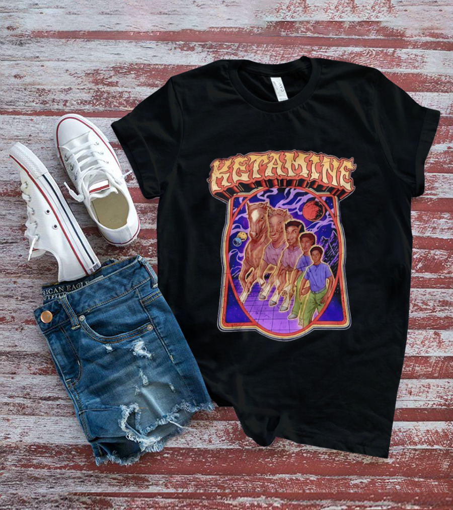 Ketamine Horse Morph Psychedelic Surreal Transformation T-Shirt