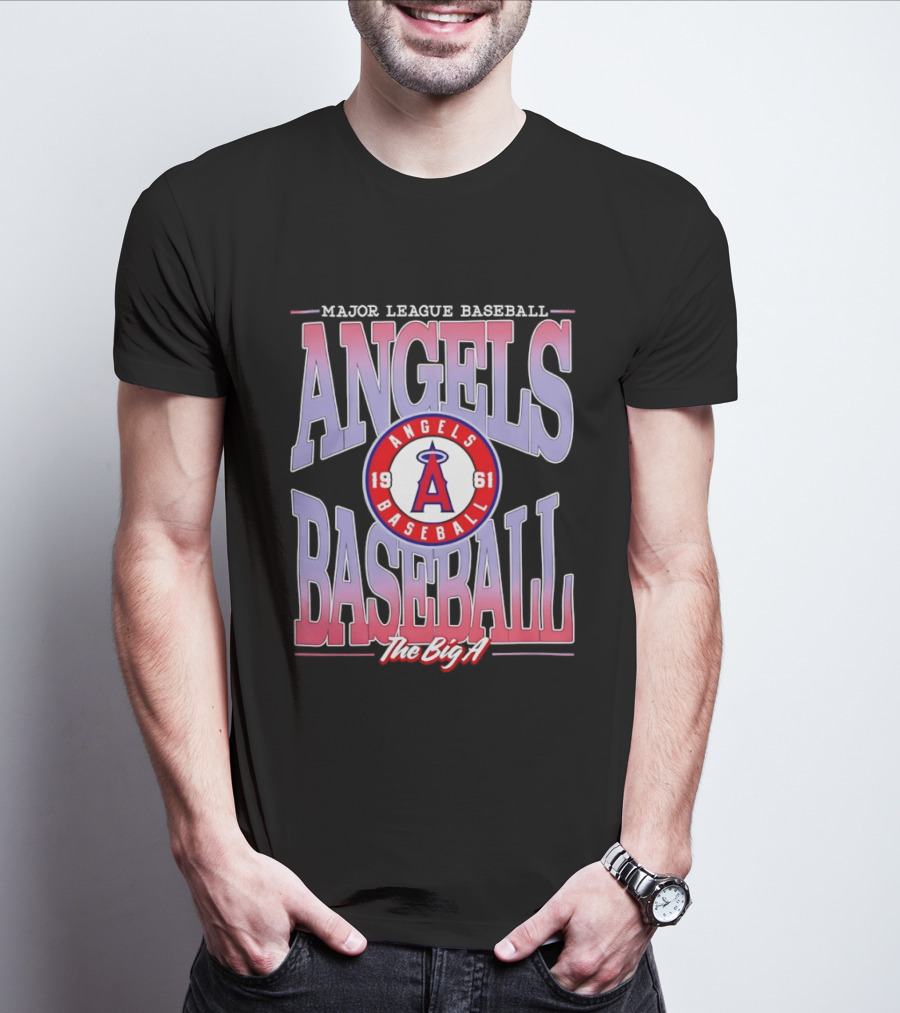 Los Angeles Angels Baseball The Big A 1961 Major League Angels T-Shirt