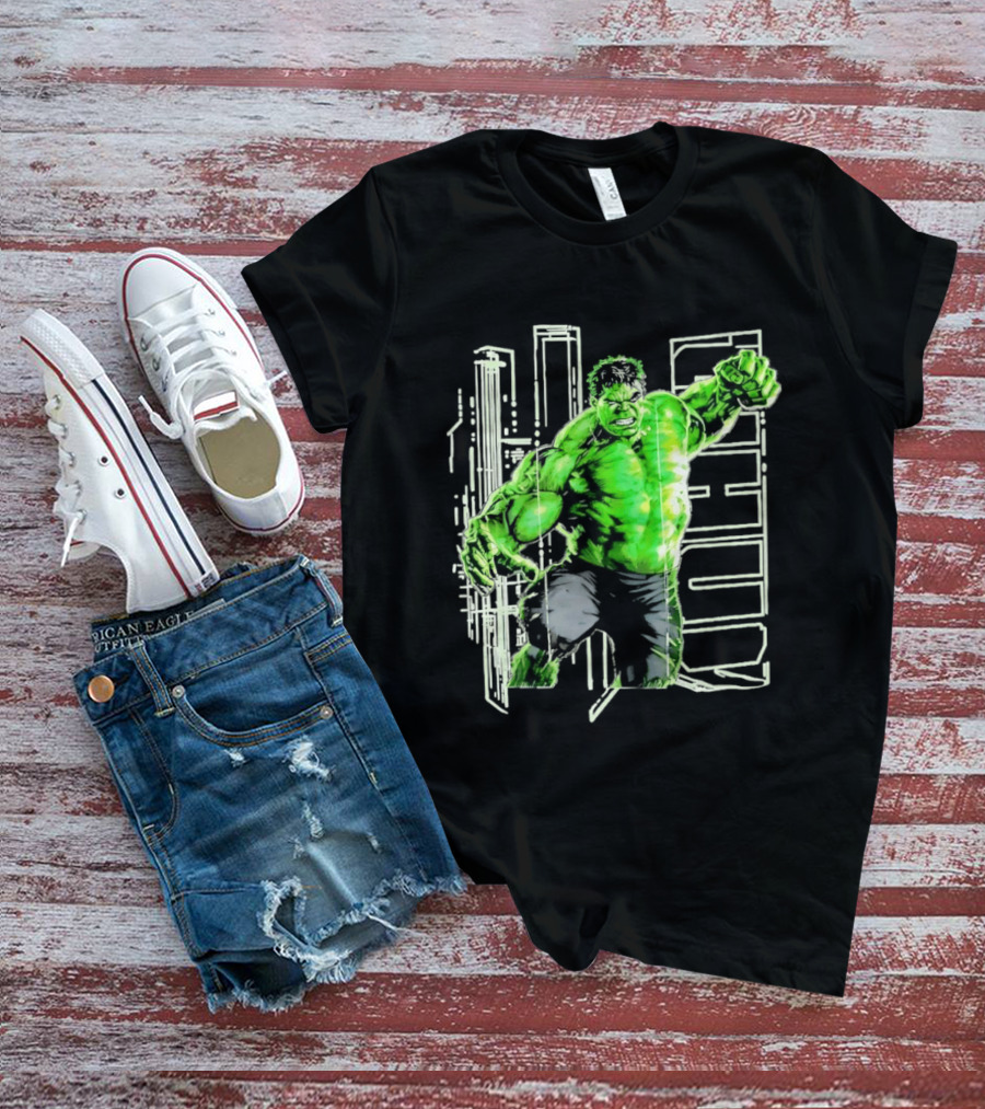 Marvel Hulk Glow Gamma Smash Action T-Shirt