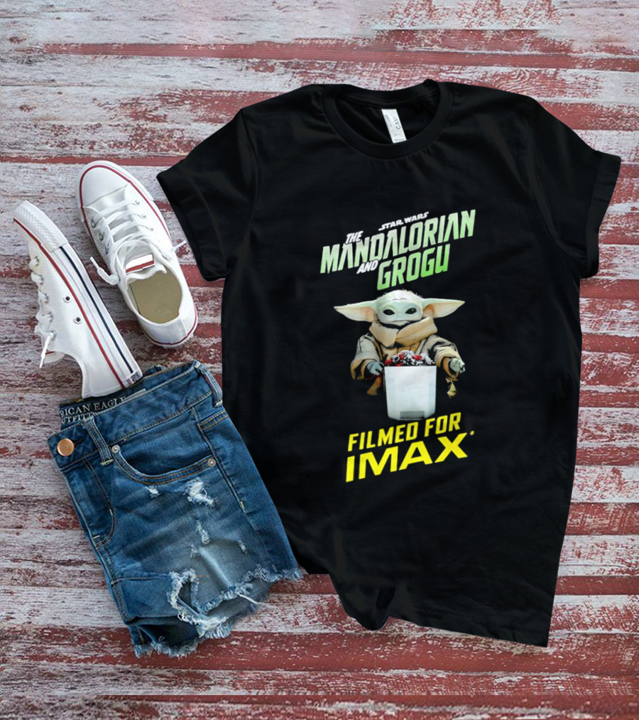 The Mandalorian And Grogu Filmed For IMAX Bucket Scene T-Shirt