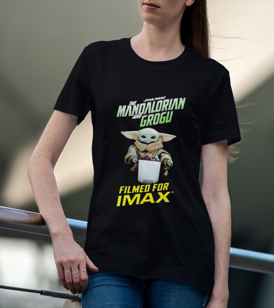 The Mandalorian And Grogu Filmed For IMAX Bucket Scene T-Shirt