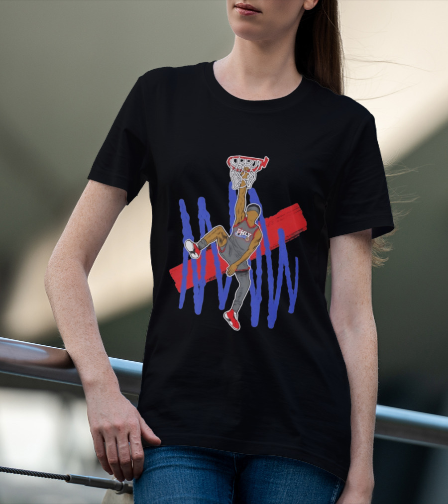 FHLY Basketball Dunk Athlete V J Edgecombe Highlight Action T-Shirt