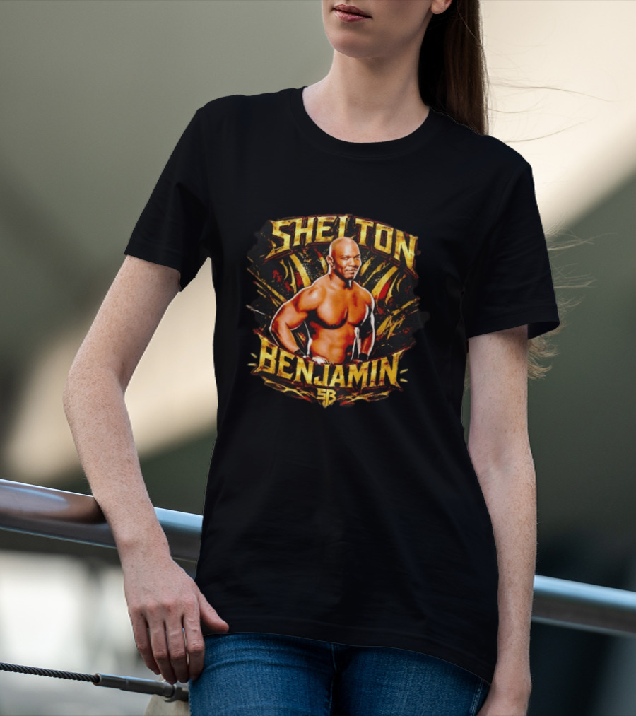 Shelton Benjamin WWE Wrestling Professional Wrestler SB T-Shirt