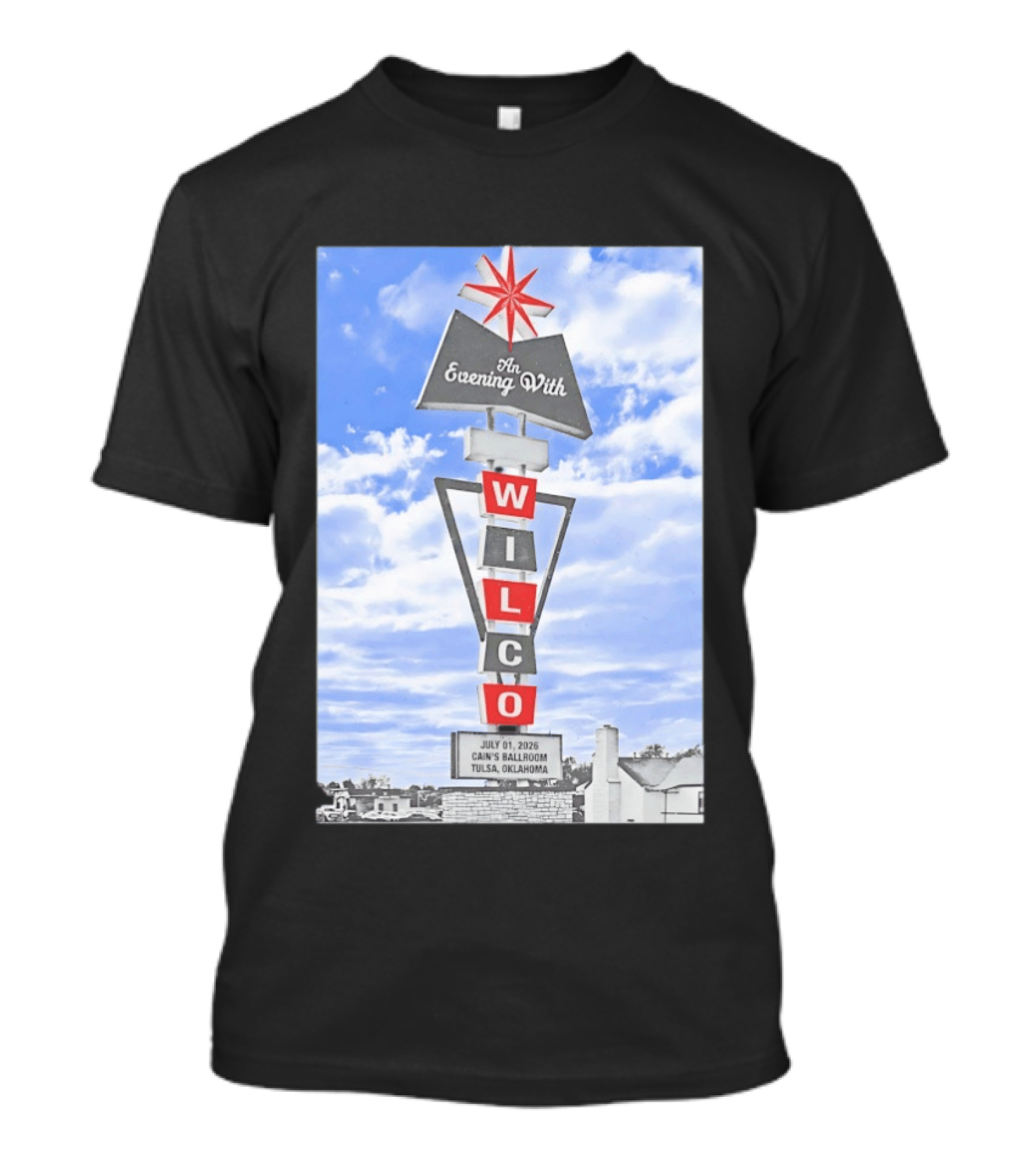 Wilco An Evening With Cain's Ballroom Tulsa Oklahoma July 01 2026 T-Shirt