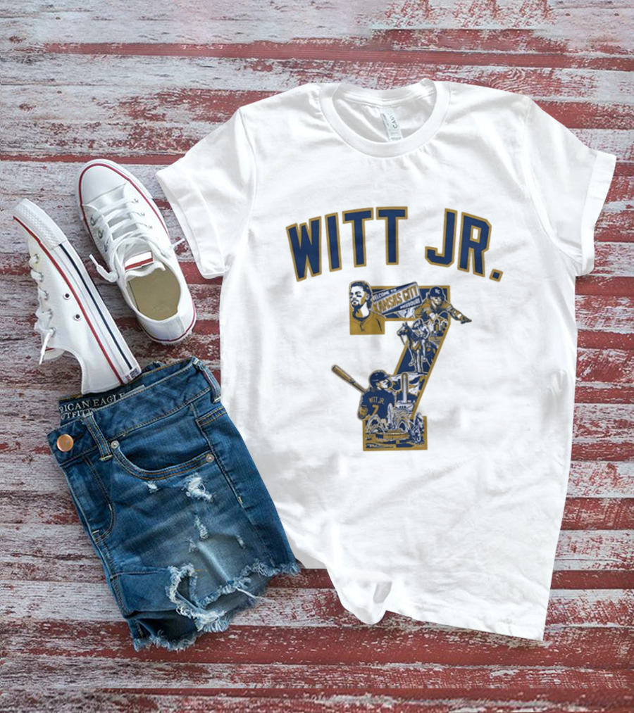 Witt Jr. Kansas City Welcome Missouri Royals MLB Number 7 T-Shirt