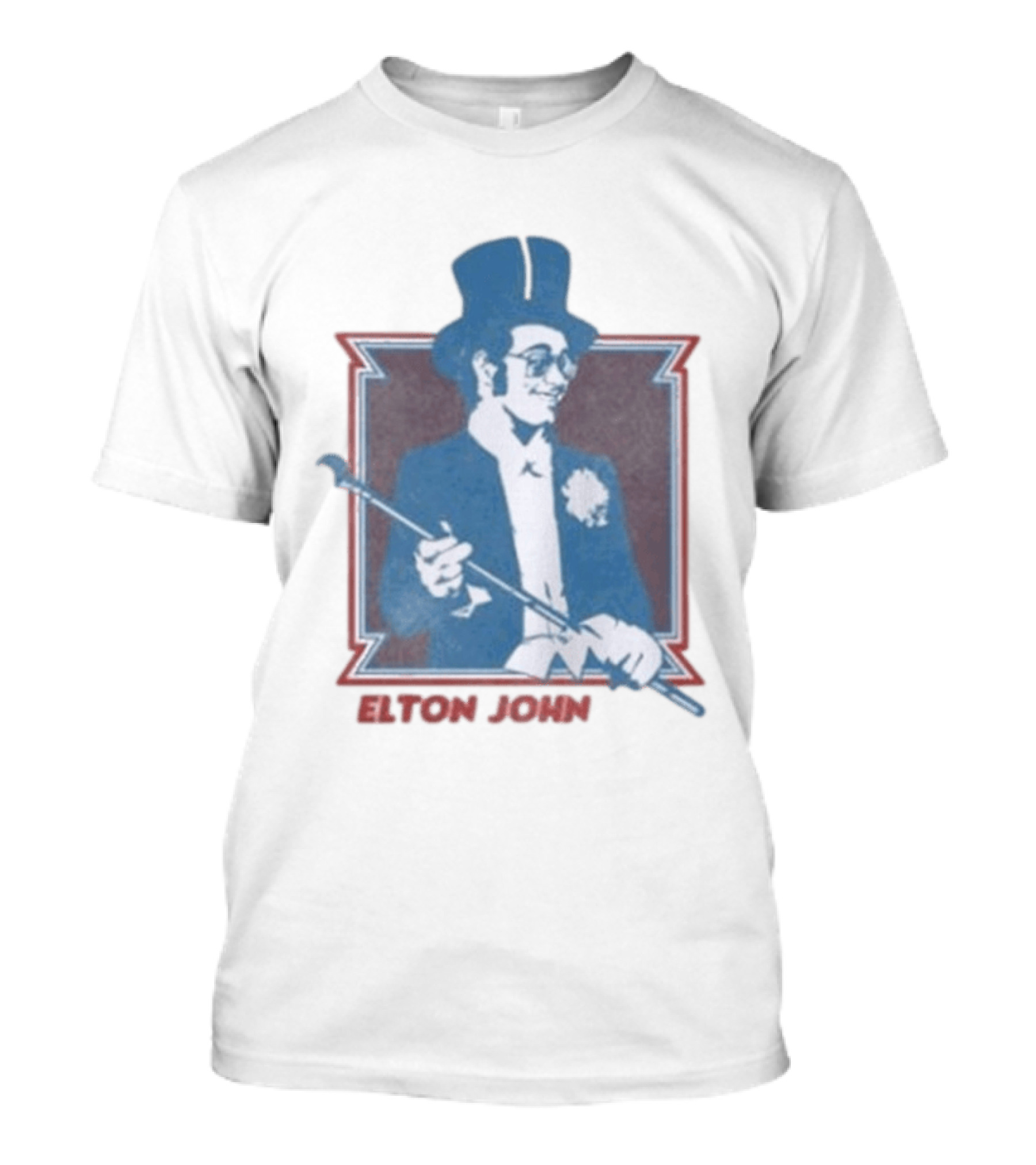 Elton John Top Hat Cane T-Shirt