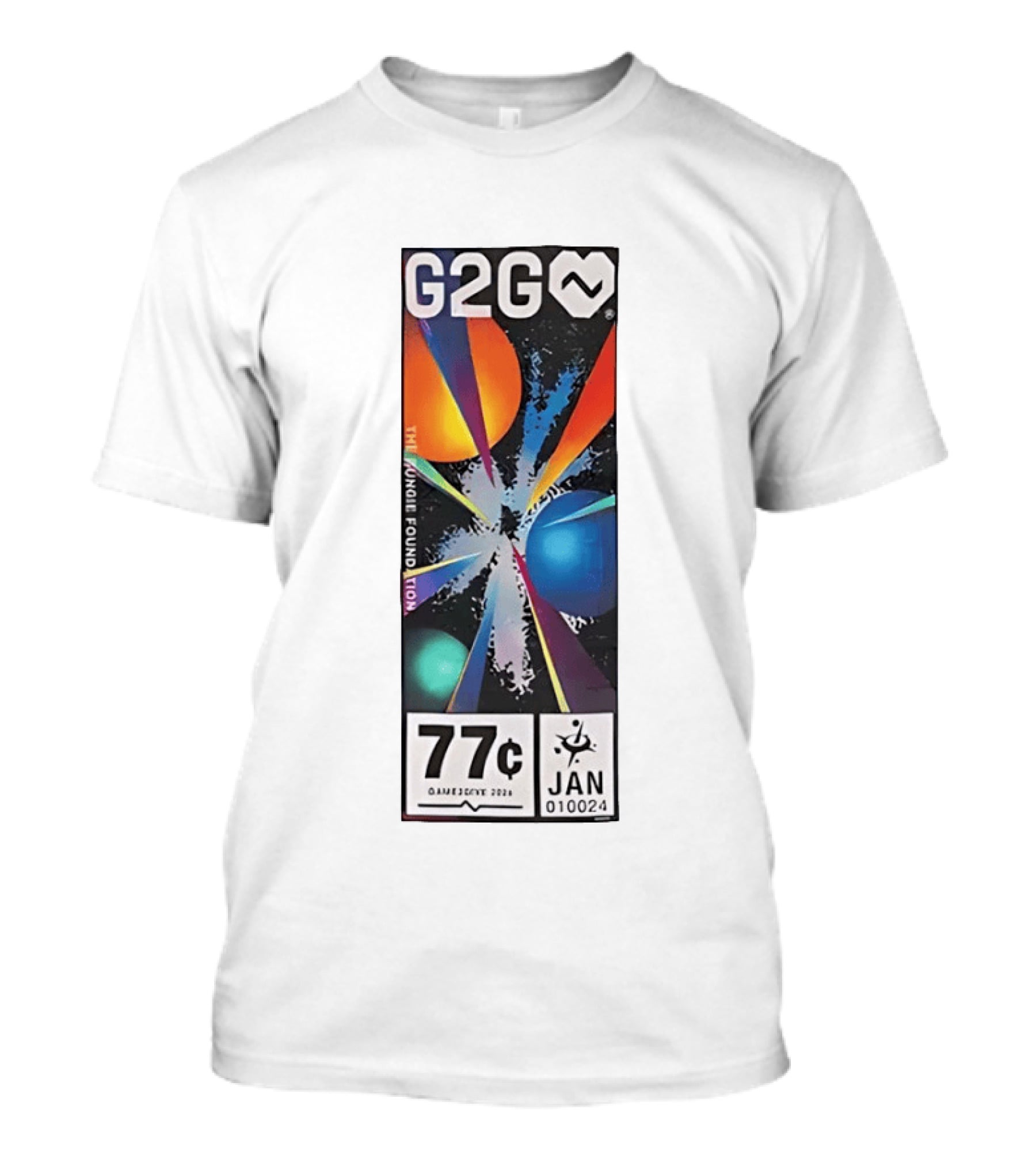G2G The Bungie Foundation Cosmic Planets Game2Give 2024 Jan 77c 010024 T-Shirt