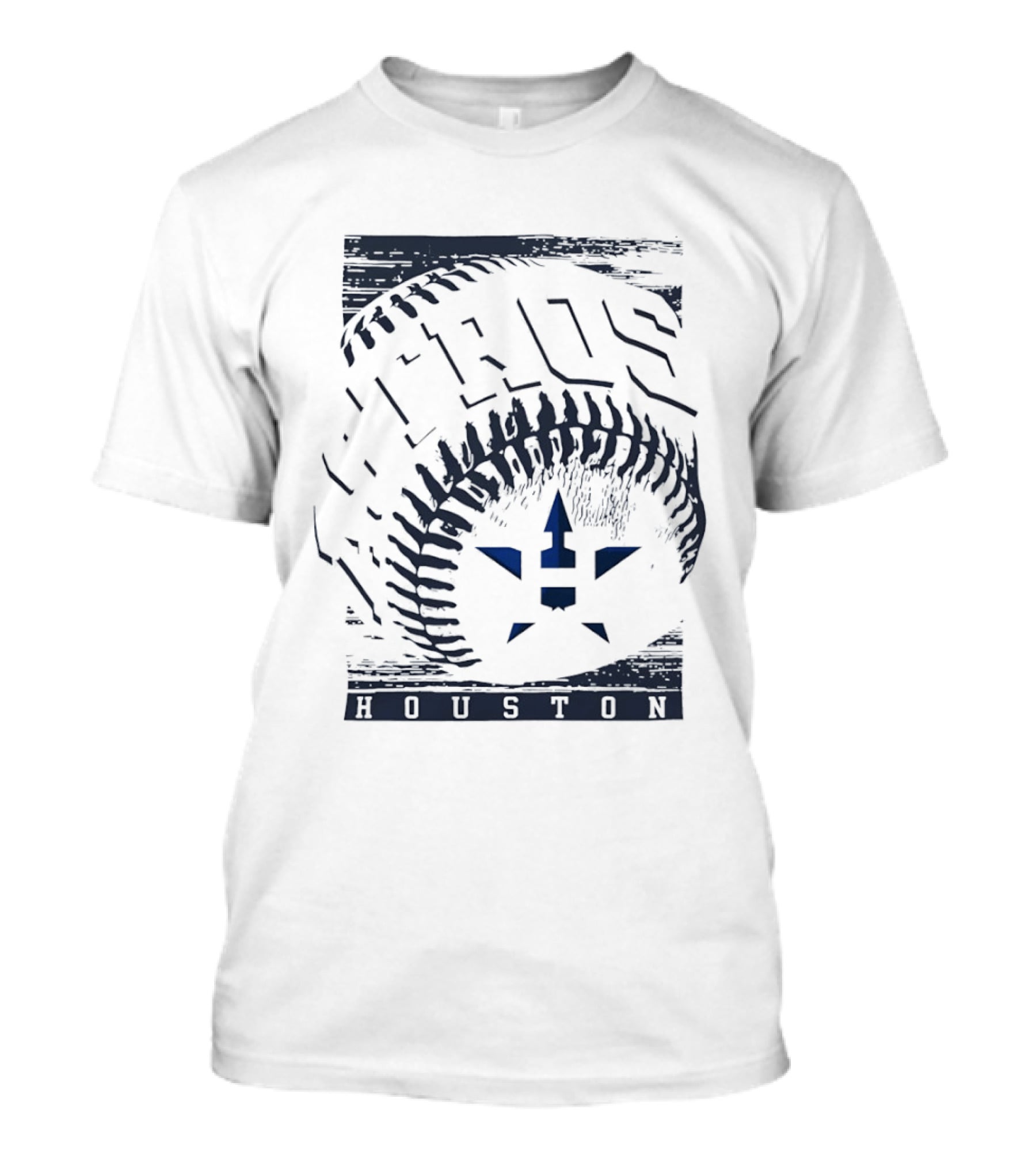 Houston Astros Hros Baseball MLB Team Icon Blue T-Shirt