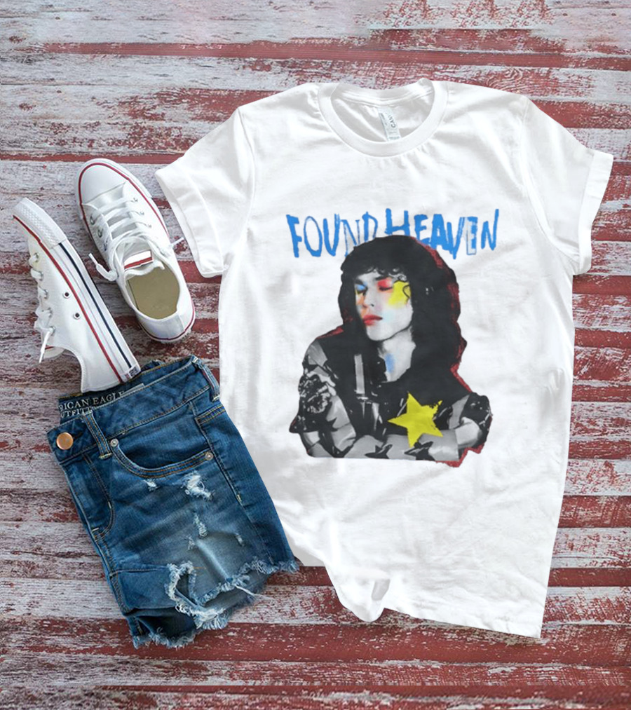 Found Heaven On Tour 2024 Dateback Washed Black Star T-Shirt