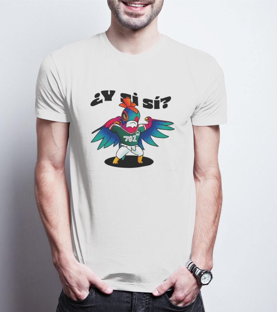 ¿Y Si Sí? Mexico Football Bird 7017 T-Shirt