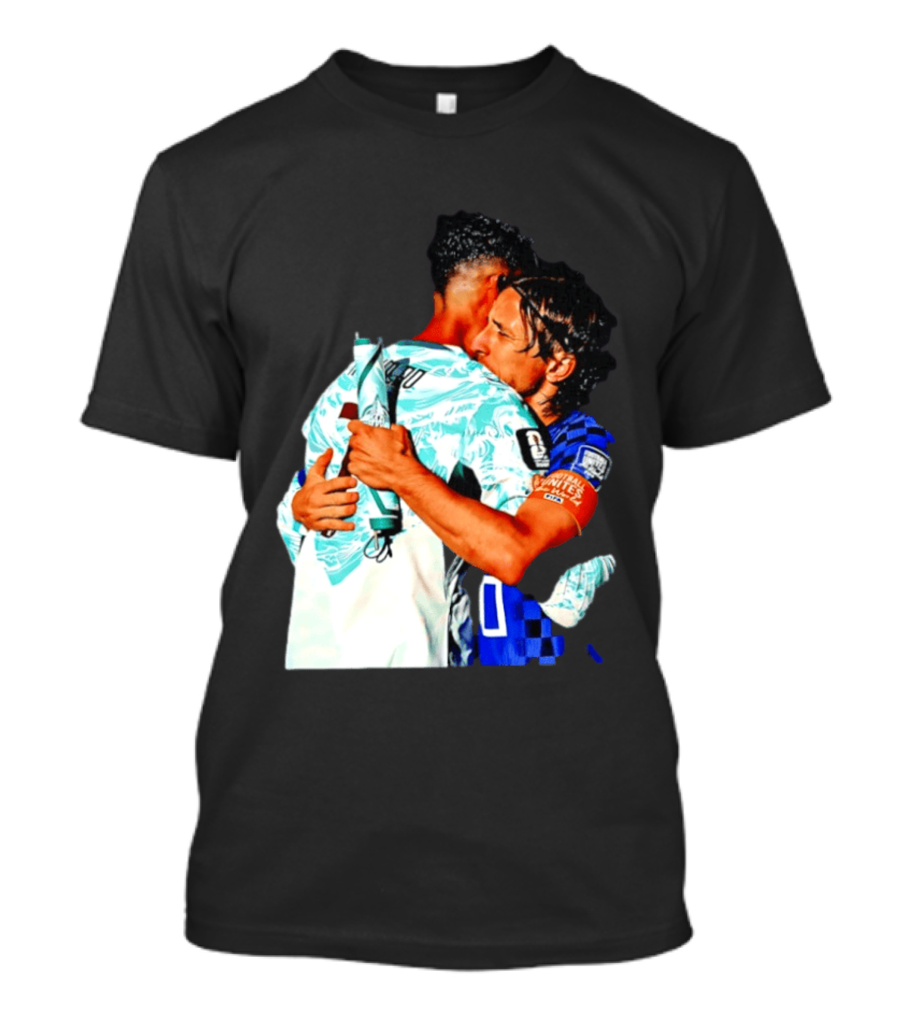 Modric Ronaldo Embrace Croatia Portugal Football Unity T-Shirt