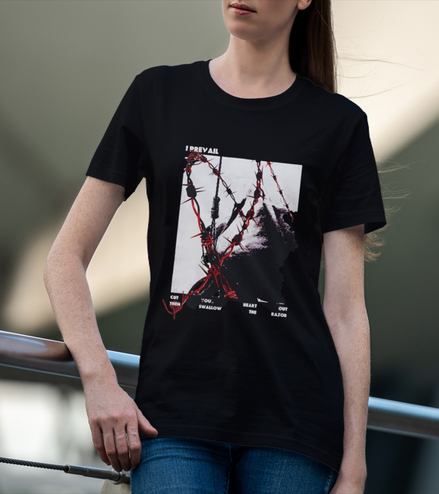 I Prevail Cut Your Heart Out Swallow The Razor Barbed Wire T-Shirt