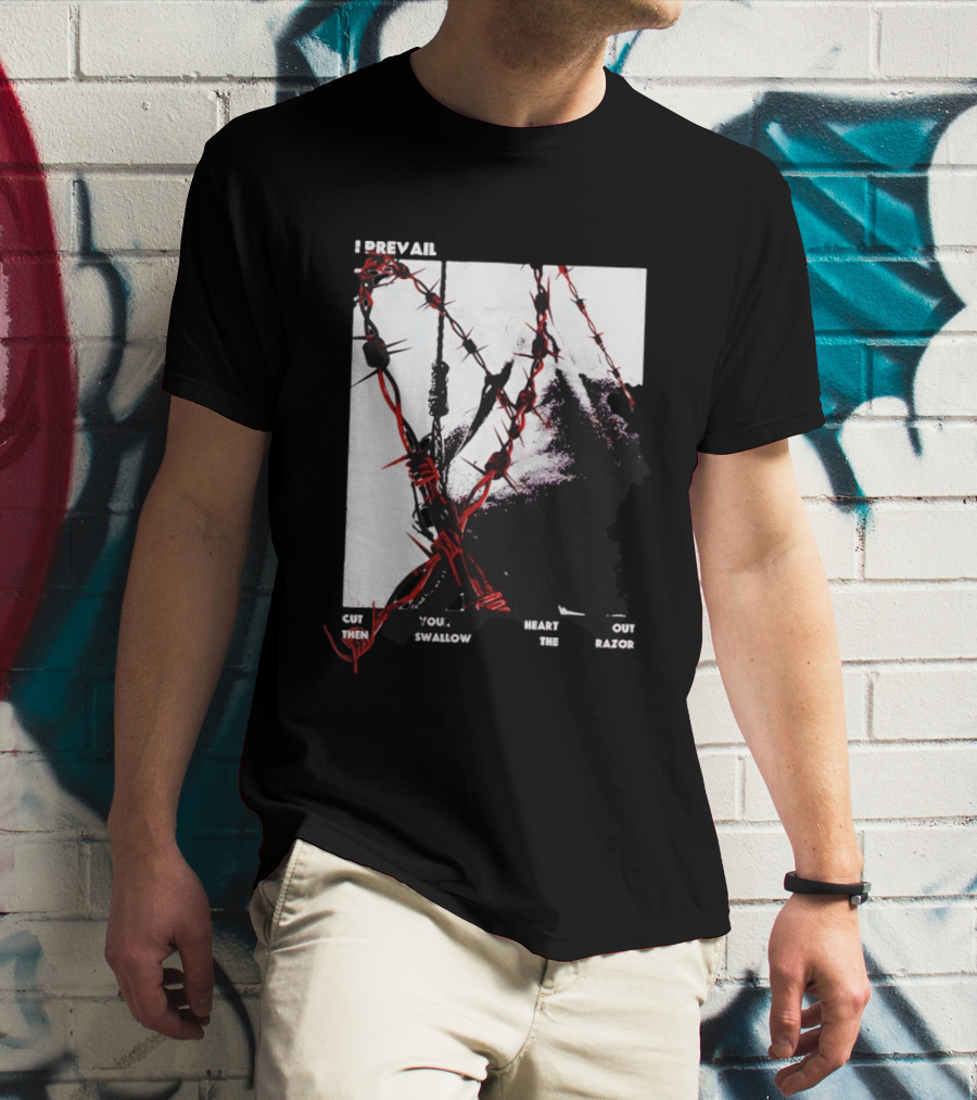 I Prevail Cut Your Heart Out Swallow The Razor Barbed Wire T-Shirt