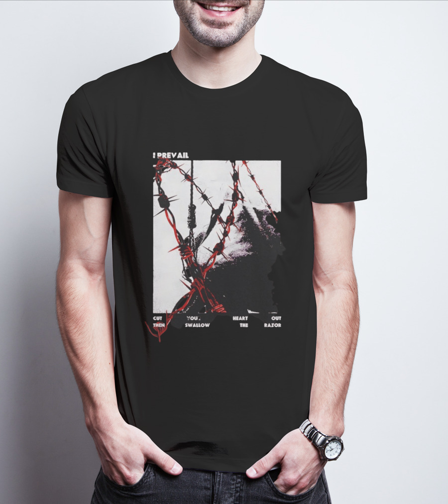 I Prevail Cut Your Heart Out Swallow The Razor Barbed Wire T-Shirt