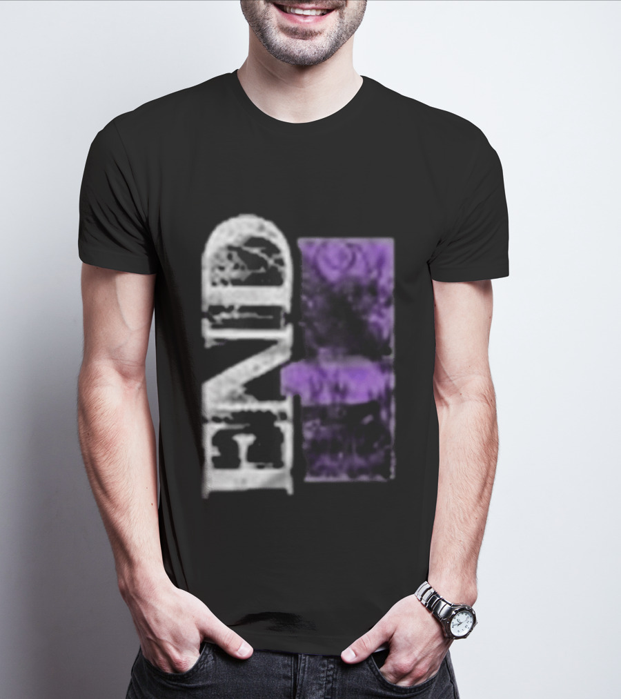 Closed Casket Activities End Victim Purple Black T-Shirt