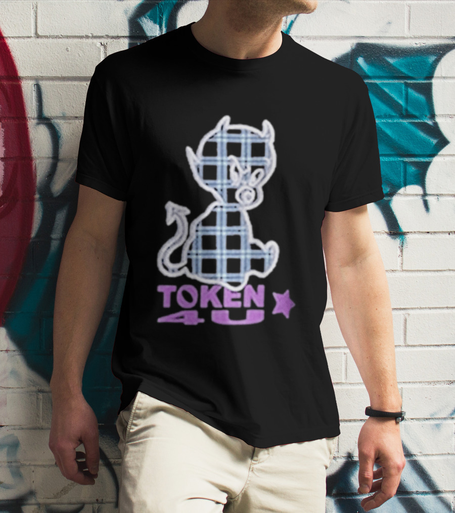 Token NYC Plaid Baby Devil Star T-Shirt