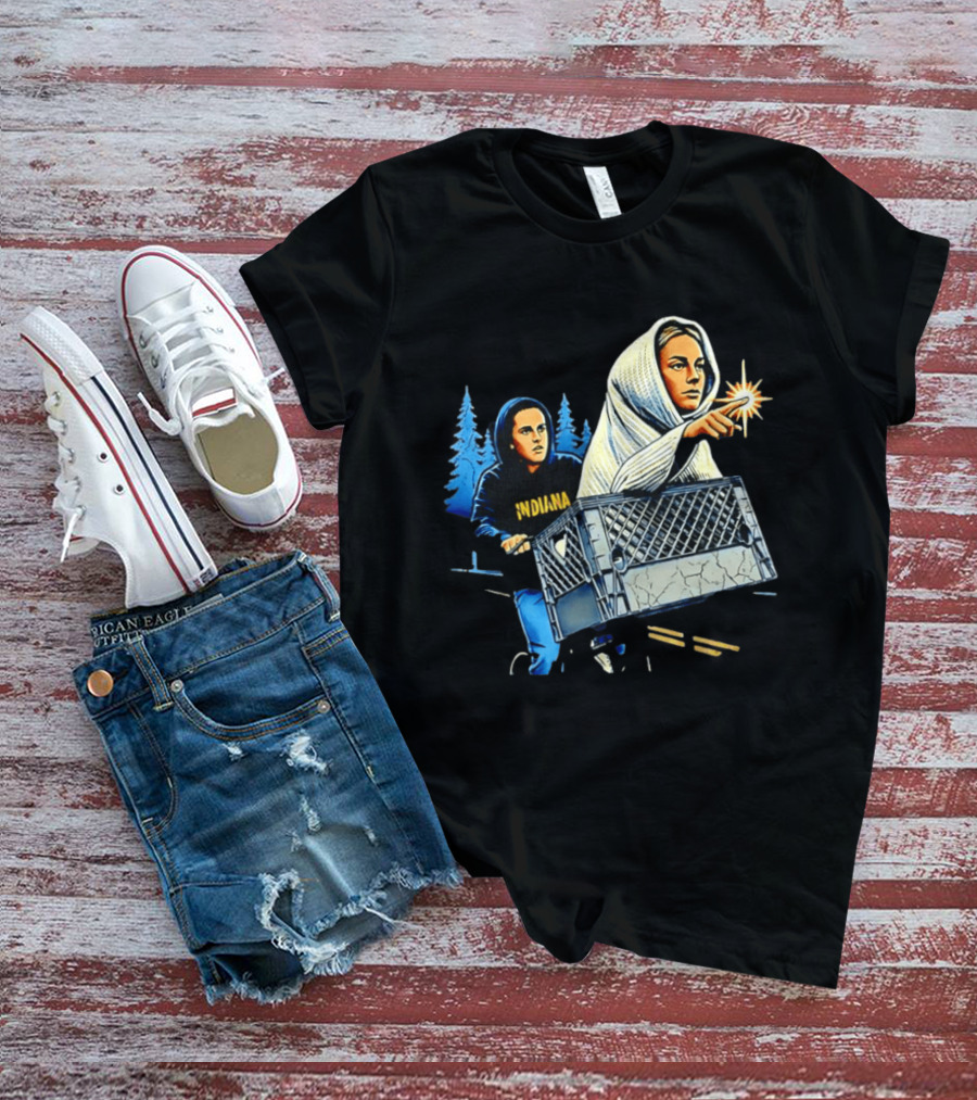 Indiana ET The Extra Terrestrial Bicycle Adventure 80s Movies T-Shirt