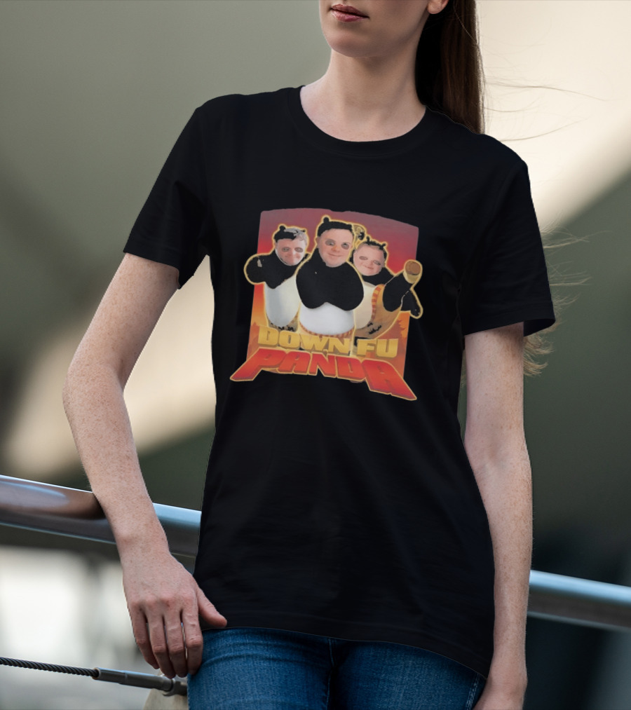 Down Fu Panda Movie Parody Humor Costume T-Shirt