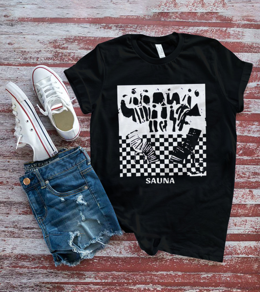 Finding Emily Sauna Angourie Rice Black And White Checkered T-Shirt