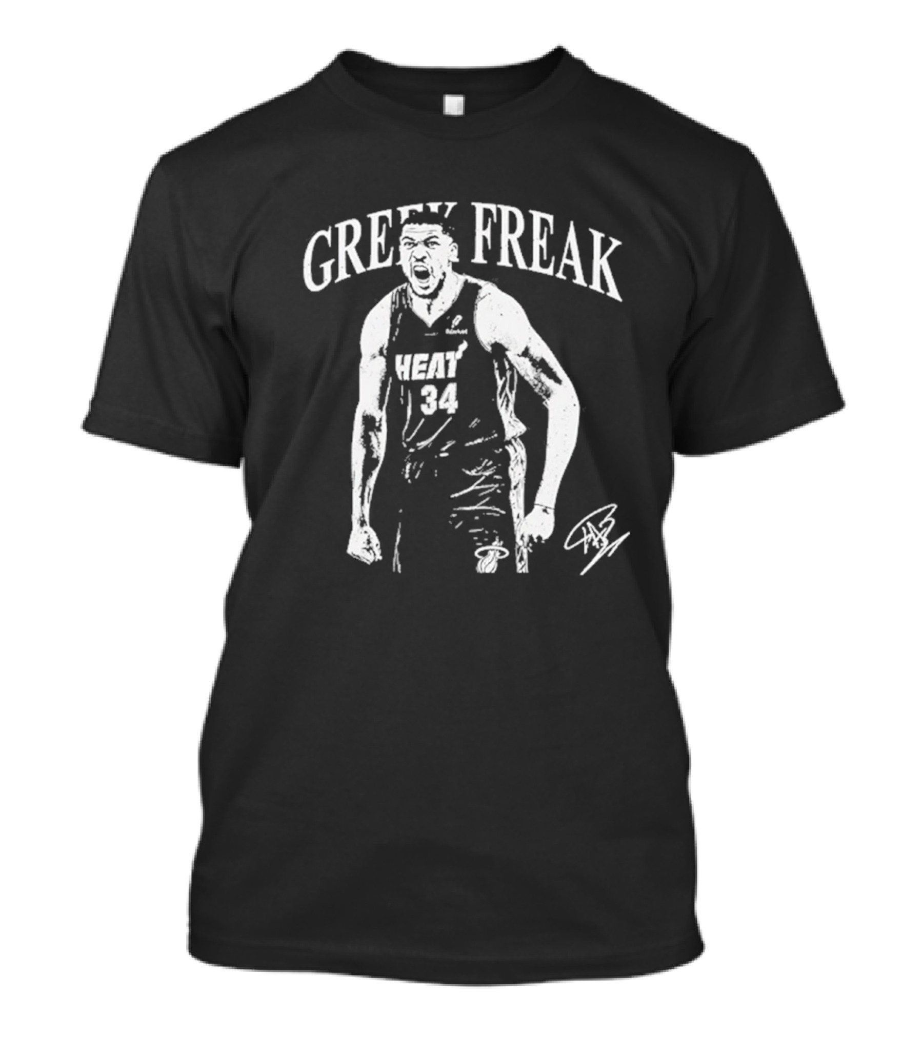 Greek Freak Giannis Antetokounmpo Heat 34 T-Shirt