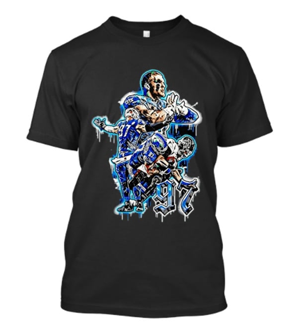 Aidan Hutchinson Detroit Lions 97 Defensive Highlights T-Shirt