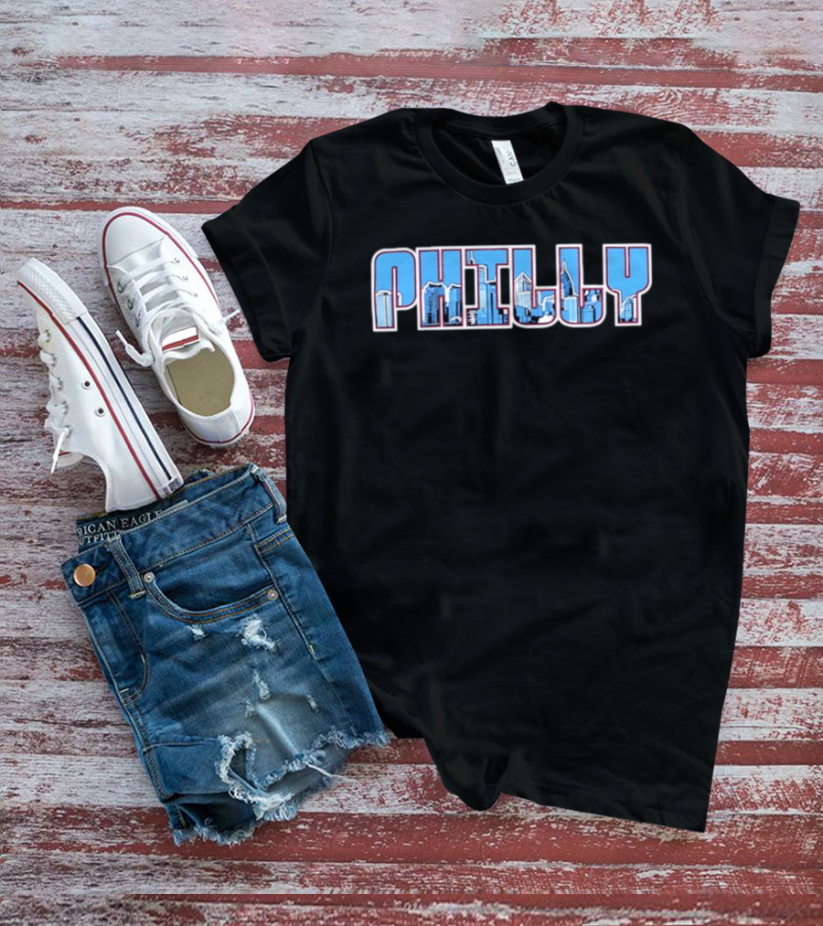 Philly Philadelphia Skyline Cityscape Urban Architecture T-Shirt