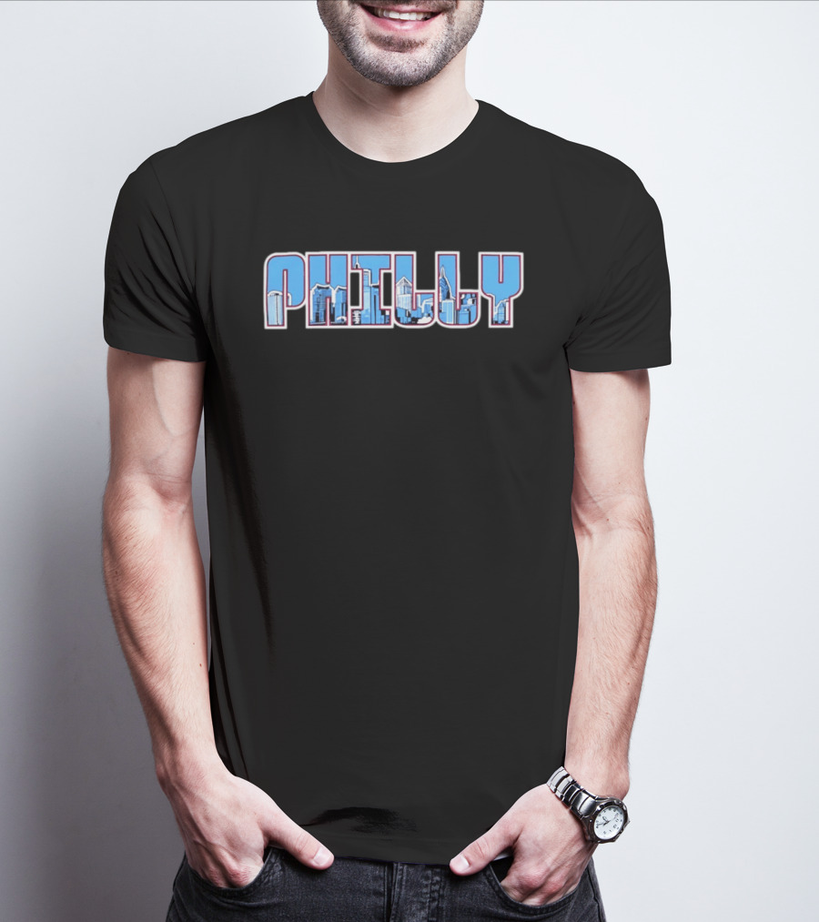 Philly Philadelphia Skyline Cityscape Urban Architecture T-Shirt