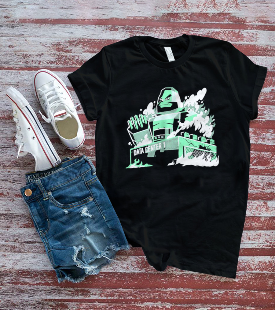 Data Center 1 Final Fantasy Avalanche AI Block Robot T-Shirt
