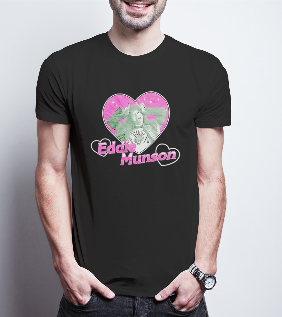 Eddie Munson Hellfire Club Heart Frame Stranger Things T-Shirt