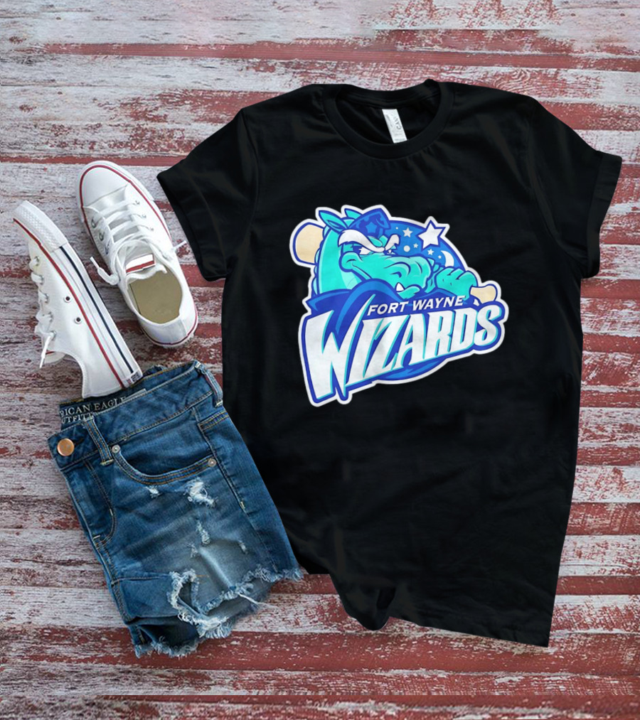 Fort Wayne Wizards Crocodile Logo Minor League Baseball Team T-Shirt