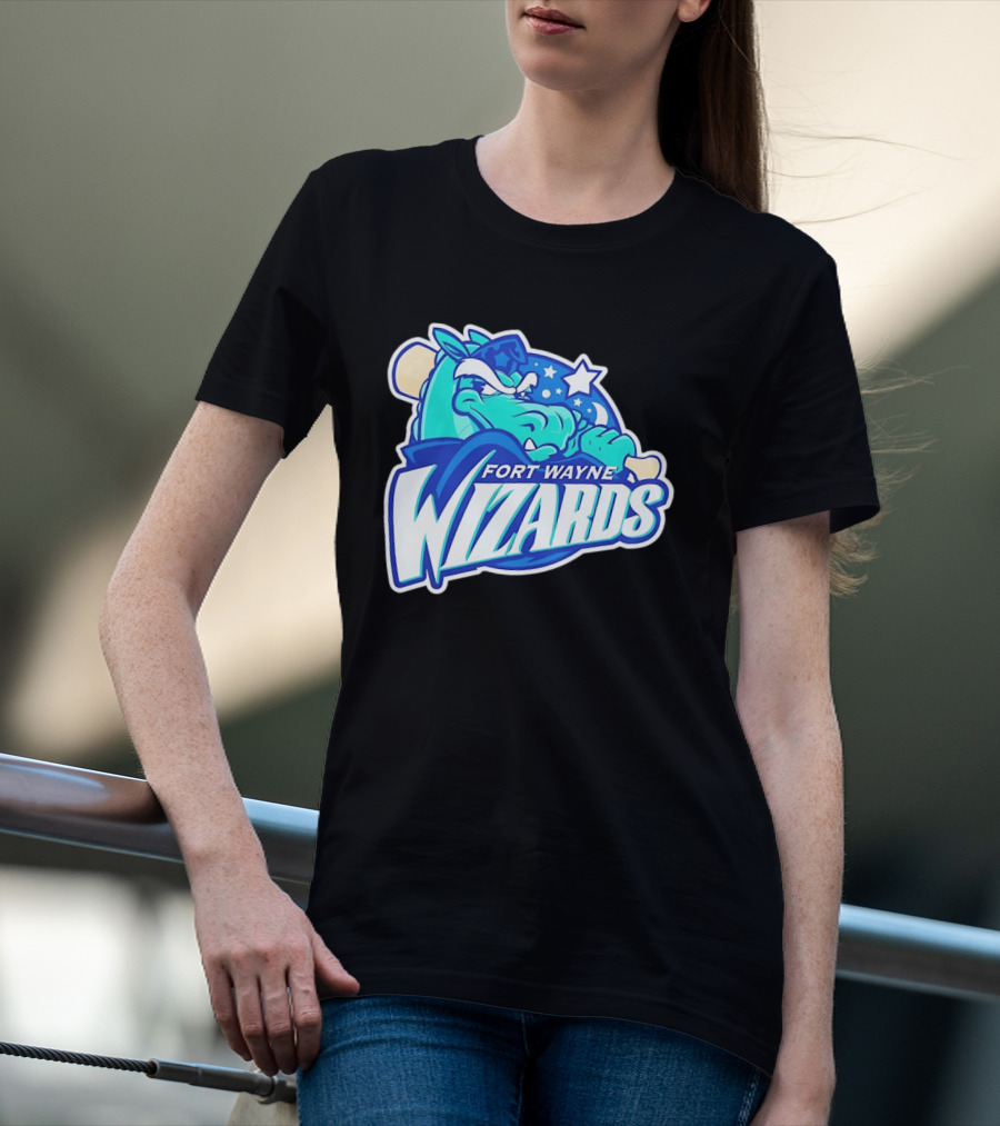 Fort Wayne Wizards Crocodile Logo Minor League Baseball Team T-Shirt