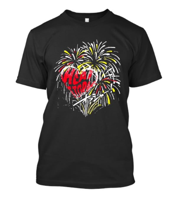 Heat Tokyo Firework Heart Japanese Display T-Shirt