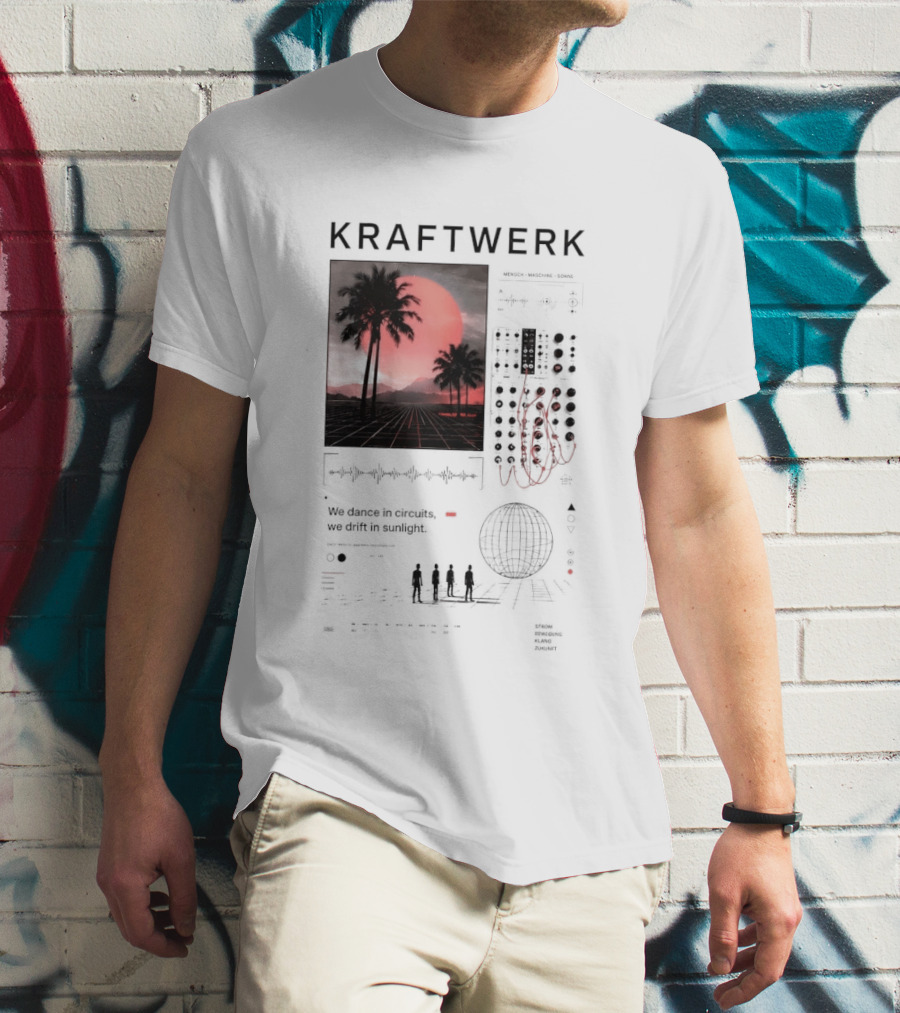 Kraftwerk Mensch Maschine Sonne We Dance In Circuits We Drift In Sunlight T-Shirt