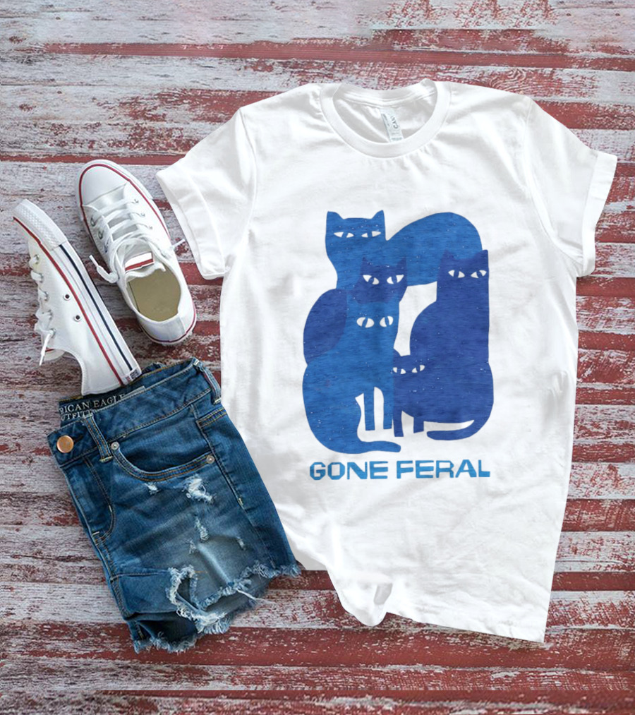 Gone Feral Cats Group T-Shirt