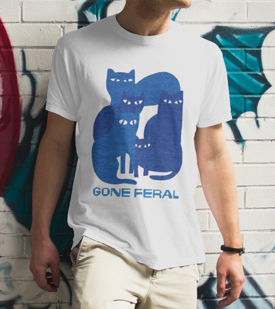 Gone Feral Cats Group T-Shirt