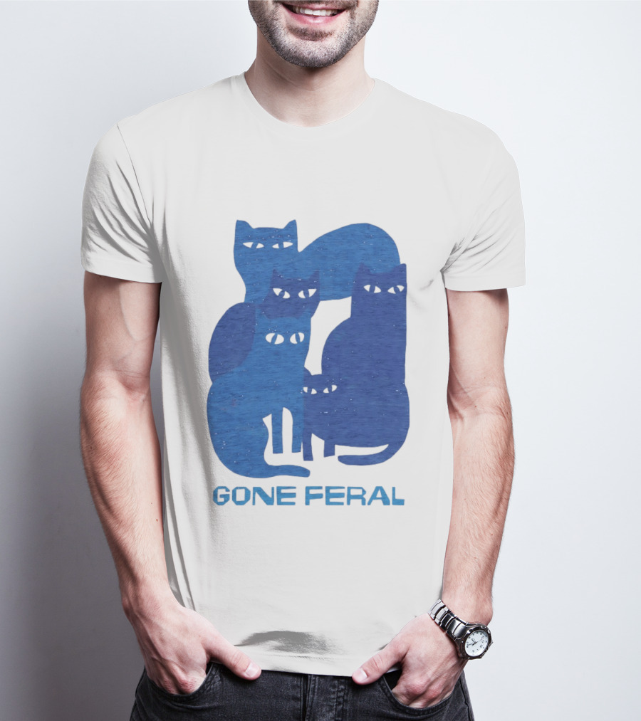 Gone Feral Cats Group T-Shirt