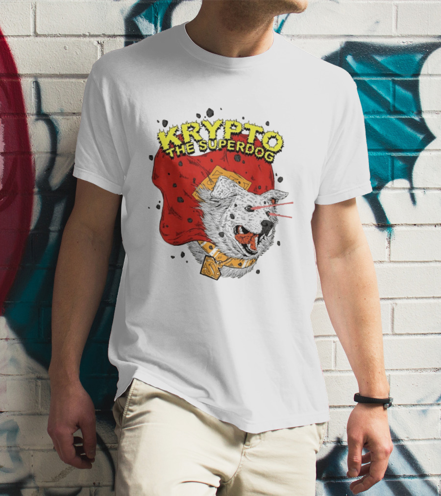 Krypto The Superdog DC Comics Superman Cape Laser Eyes T-Shirt