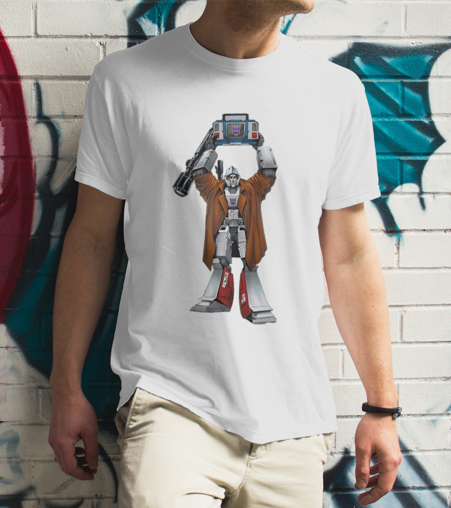 Megatron Lifting Soundwave 80s Transformers Decepticon T-Shirt