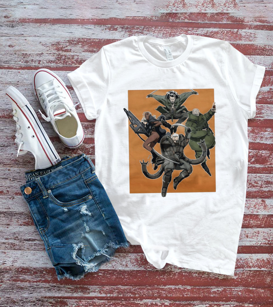 Metal Solid Hideo Kojima Characters T-Shirt