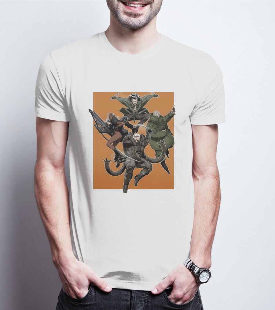 Metal Solid Hideo Kojima Characters T-Shirt