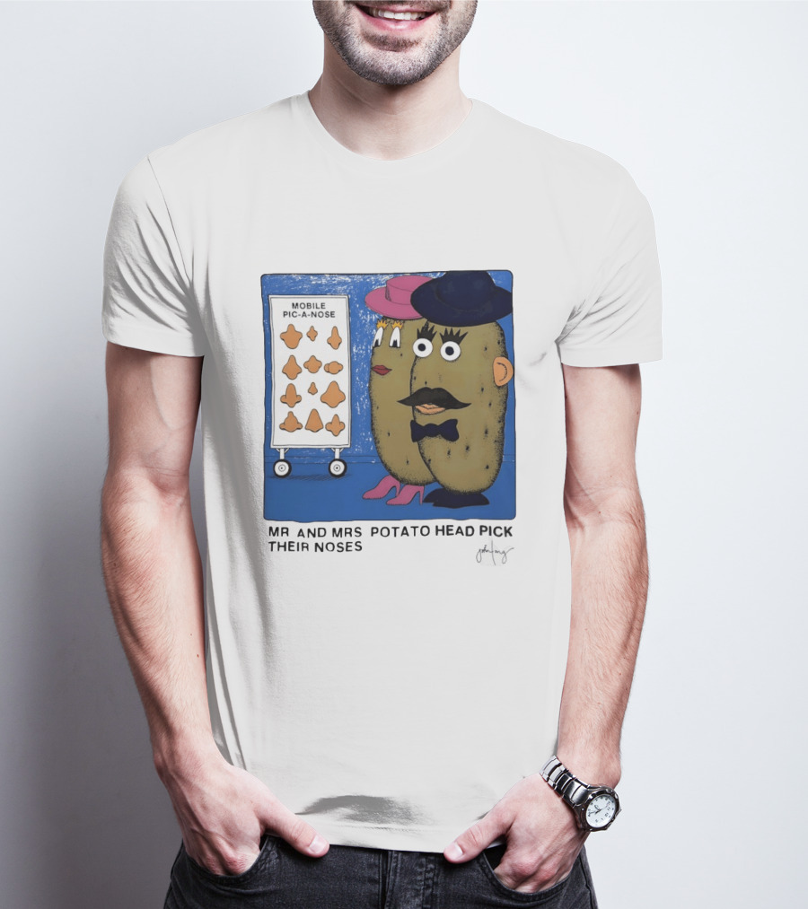 Mobile Pic A Nose Mr And Mrs Potato Head Pick Their Noses T-Shirt
